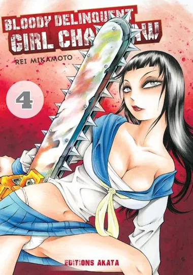 Bloody Delinquent Girl Chainsaw T04
